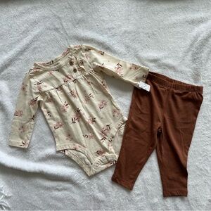 4/$20 Floral Fall Outfit, 6m